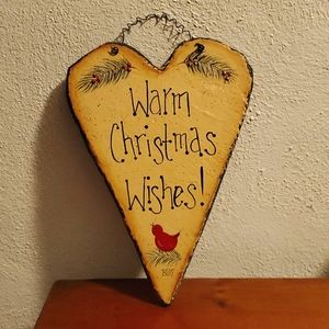 Hand painted slate wall hanging